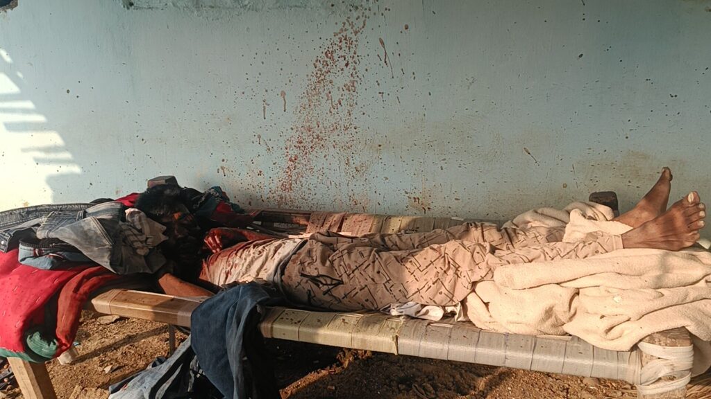 पामगढ़ के इस गांव में हुआ मर्डर पुलिस पहुंची मौके पर