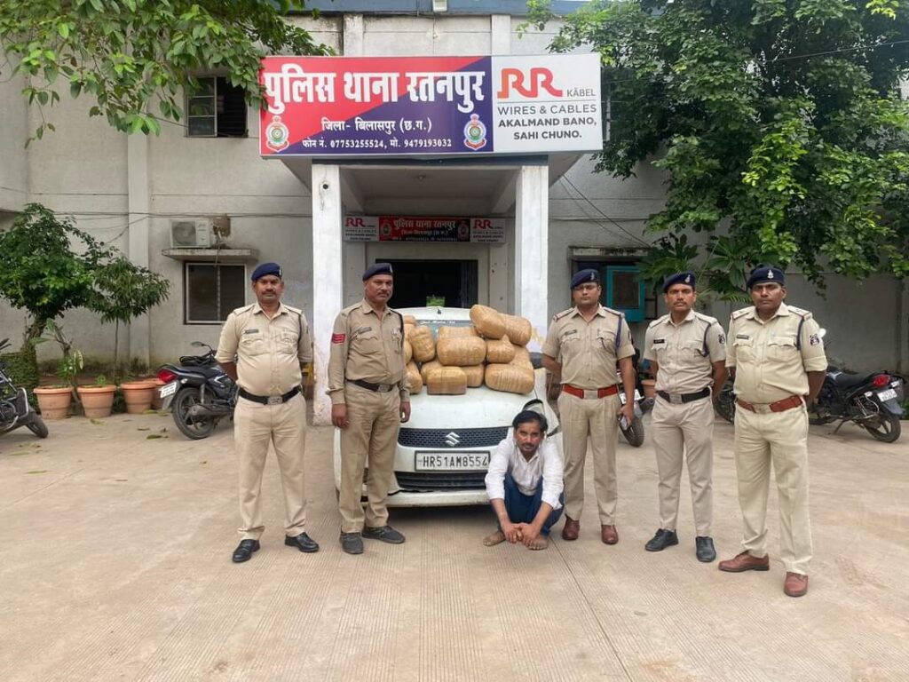 बिलासपुर पुलिस की बड़ी कामयाबी 101 किलो गांजा के साथ आरोपियों किया गिरफ्तार