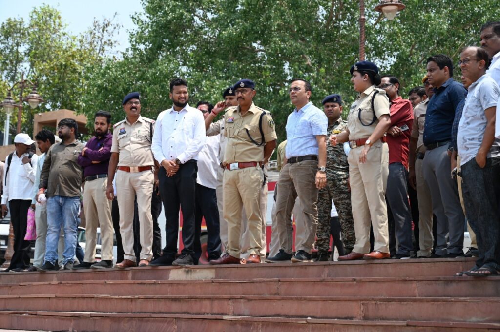 शिवरीनारायण में बाढ़ आपदा से बचाव के लिए किया गया मॉकड्रिल